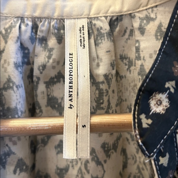 By Anthropologie Pleated Puff-Sleeve Blouse - Picture 4 of 7